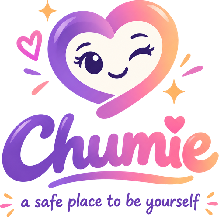 Chumie logo: a winking heart above the word Chumie